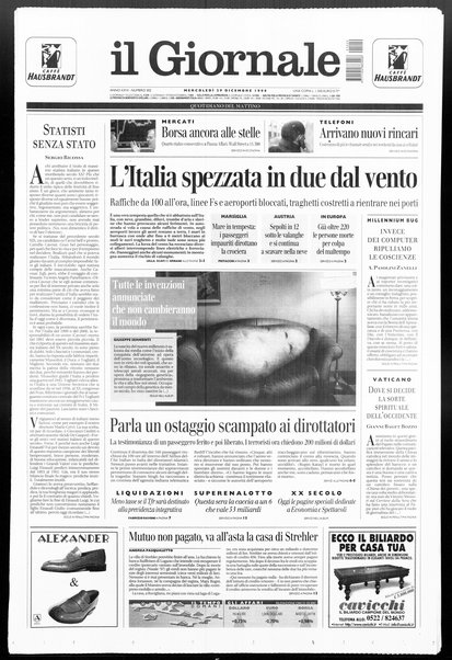 Il giornale : quotidiano del mattino